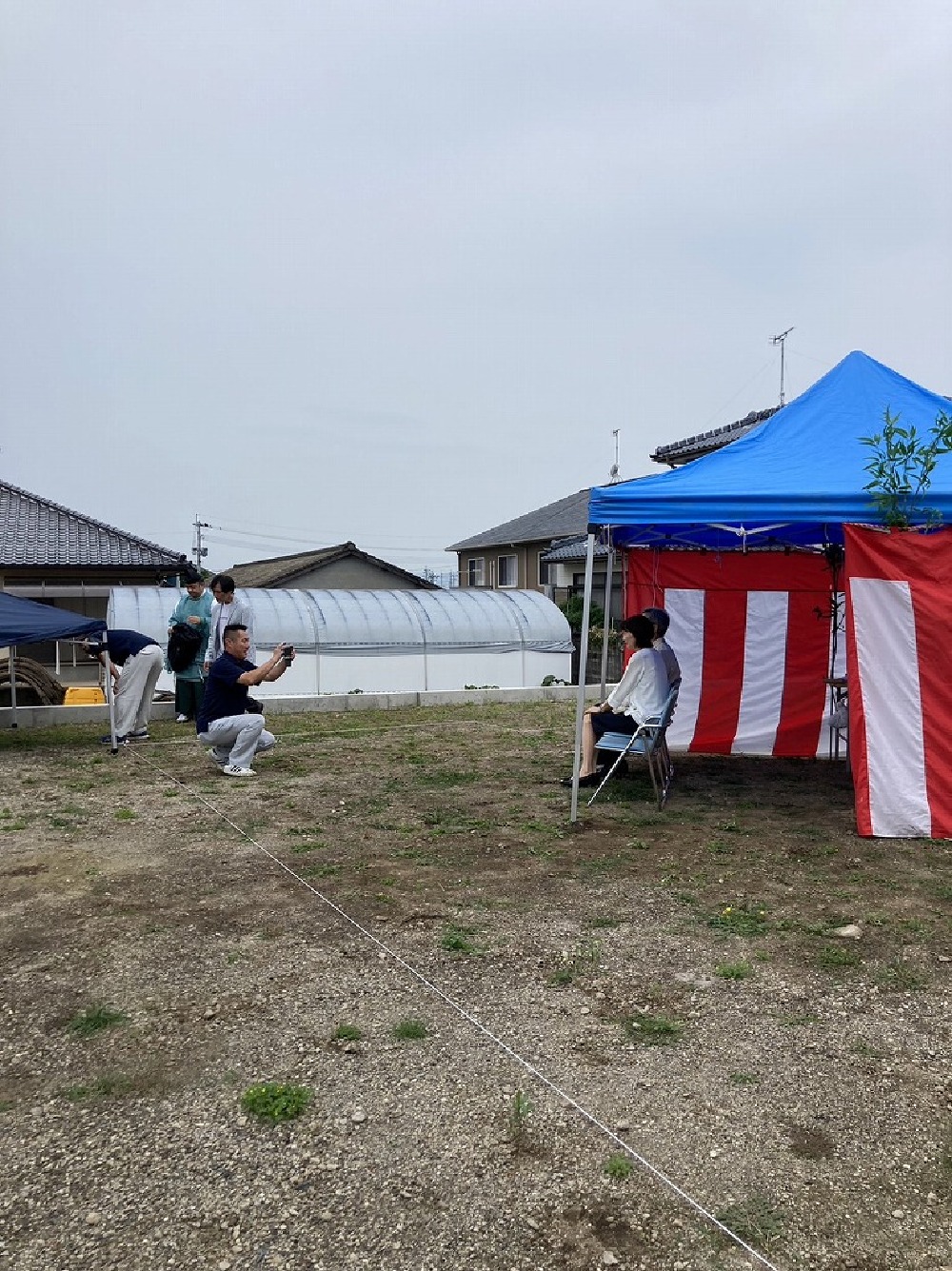 地鎮祭記念写真