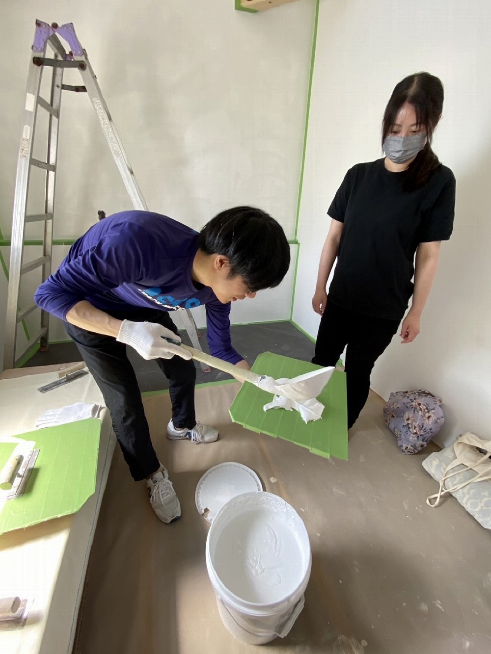 壁塗り