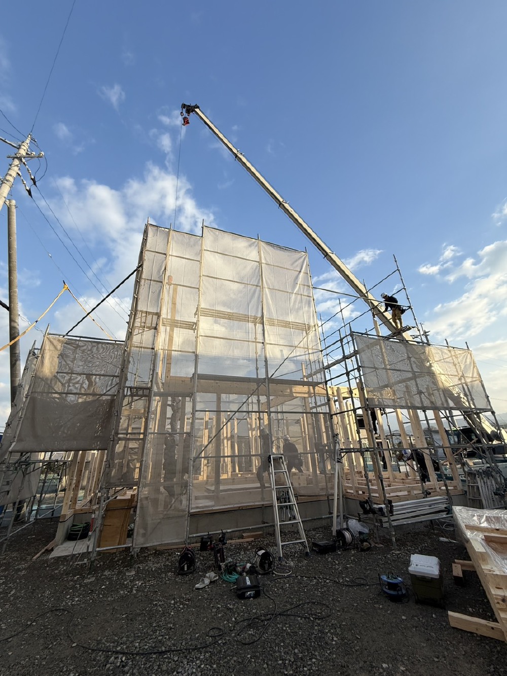 鬼橋町にて建売住宅が上棟しました。