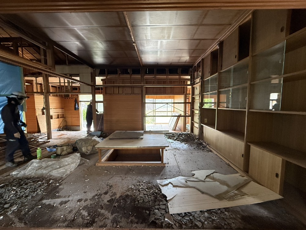 工事着工しました。