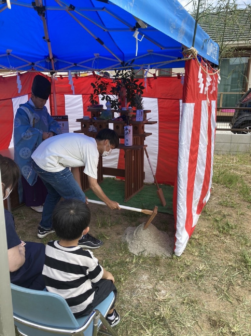 地鎮祭鉾入れの儀