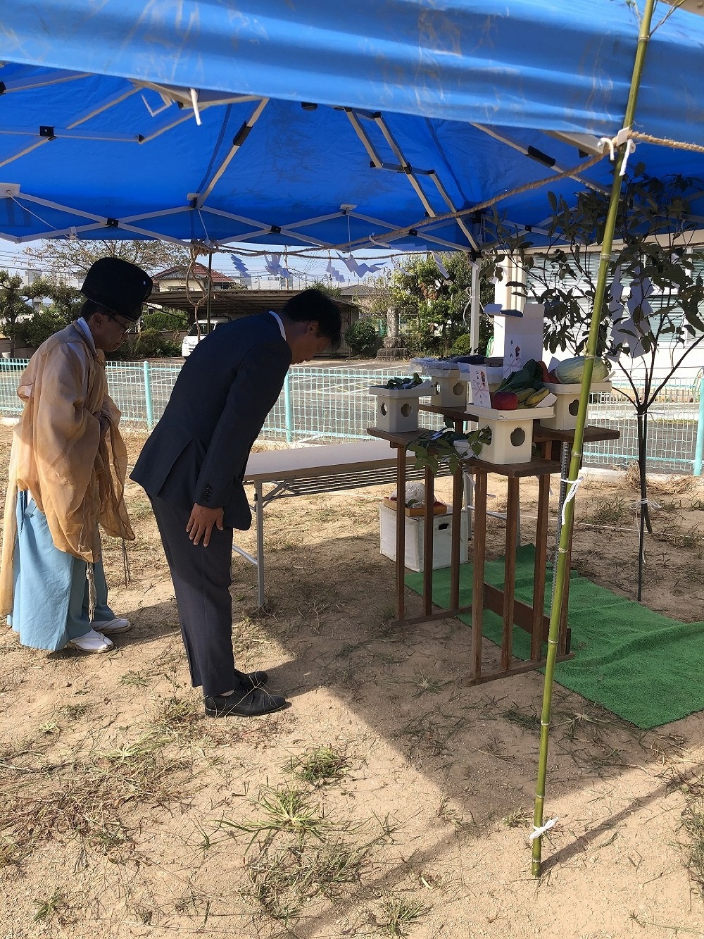 皆同町建売住宅地鎮祭