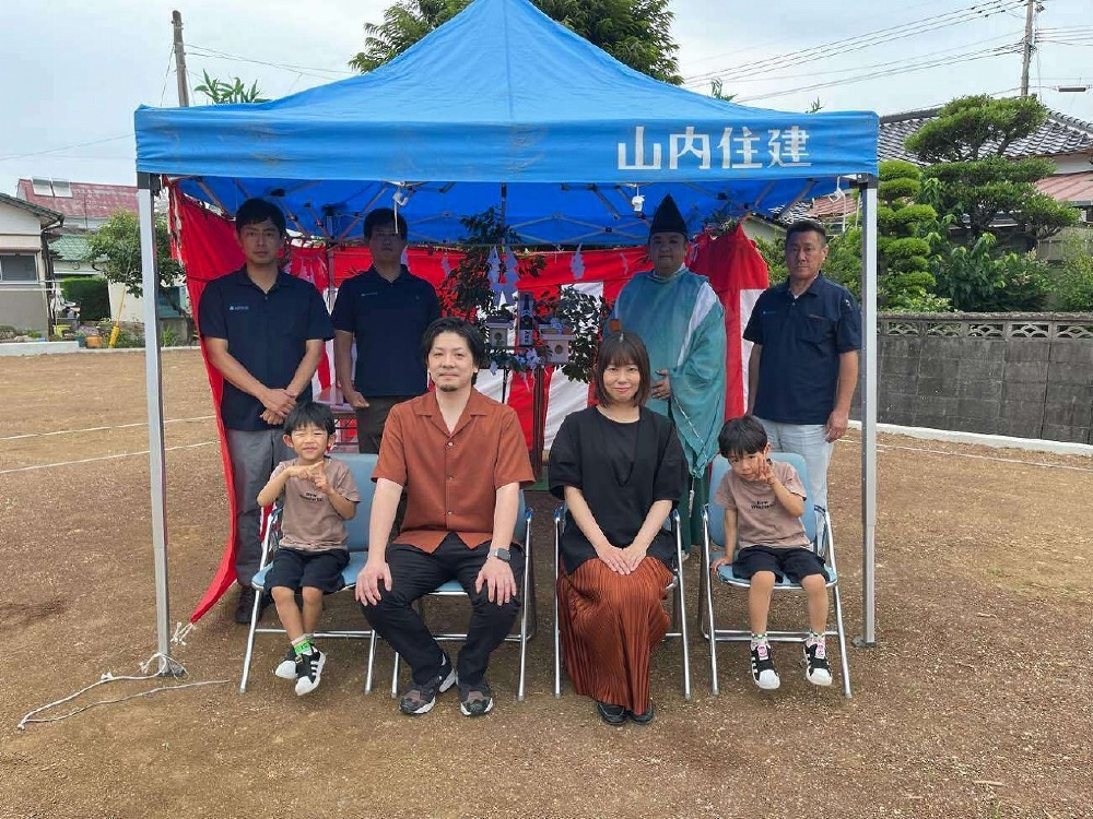 地鎮祭記念写真