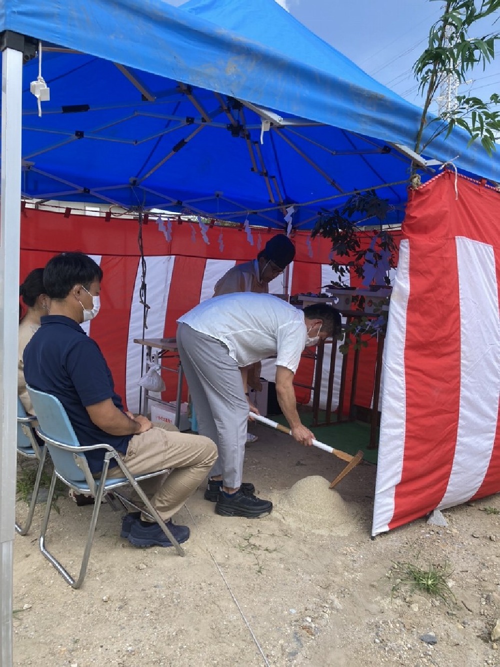 地鎮祭鉾入れの儀